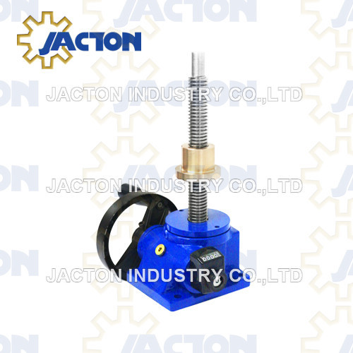 Hand Operated Screw Lift 1-tons Force 24:1 Ratio Manual Acme Screw Jack