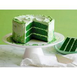 Egg-less Green Velvet Premix - 1kg Powder With Cardamom And Vanilla Flavour | Long Shelf Life, Light Fluffy Texture, Ideal For Confectionery