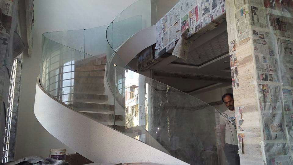 Bend Glass - Application: Commercial And Residential Places.