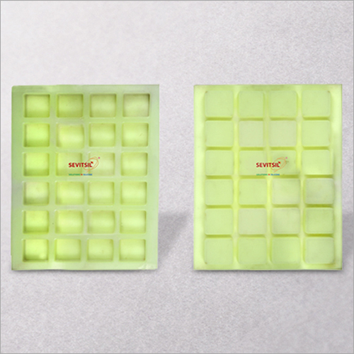 Green Square Shape Silicone Soap Mould