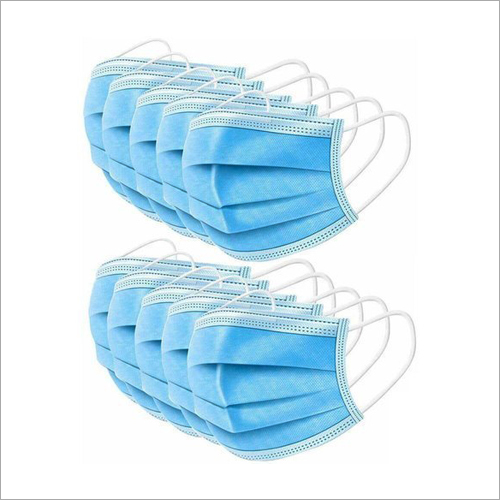 Non Woven Face Mask - 3 Ply, Free Size | Disposable, Ear Loop Mount, Non-latex, Non-pvc, Dehp-free, Suitable For Hospital Use