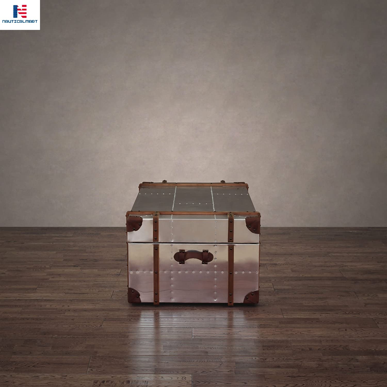 Commander Aluminum Storage Trunk Coffee Table