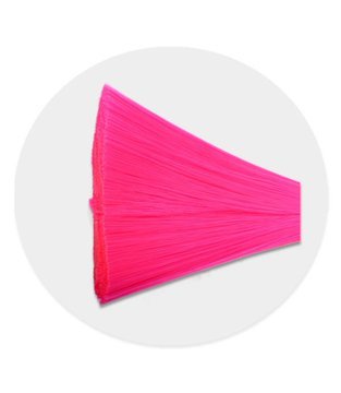 Brush Bristle - Plastic Material, 10 Inches Handle, 1.5 Inches Bristle | Medium Density Nylon Bristles, Pink Color, Lightweight 0.5 Lbs