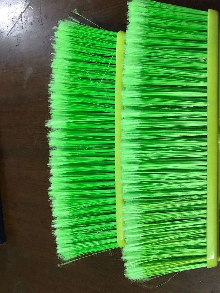 Brush Bristle - Polypropylene, 3 Inches Long X 0.010 Inches Diameter, Green Color, Medium Hardness, 2000 Bristles Per Square Inch, Monofilament Type
