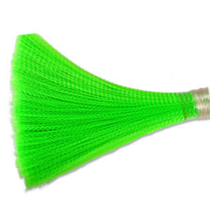Brush Bristle - Polypropylene, 3 Inches Long X 0.010 Inches Diameter, Green Color, Medium Hardness, 2000 Bristles Per Square Inch, Monofilament Type