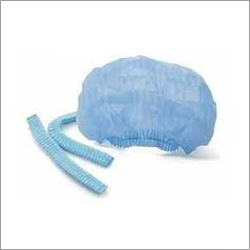 Disposable Cap Surgical - Non Woven Material, Sky Blue Color | Disposable Type, Not Sterilized, Waterproof Features