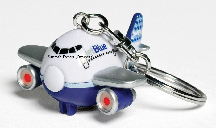 Airplane Keychain - Die Cast & Plastic, Light & Sound Feature | Ideal For Promotions, Souvenirs, Exhibitions, Business Gifts