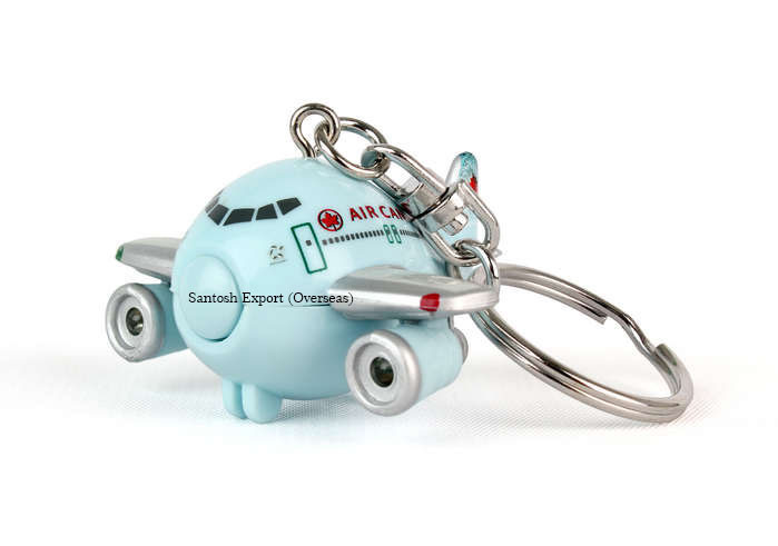 Airplane Keychain - Die Cast & Plastic, Light & Sound Feature | Ideal For Promotions, Souvenirs, Exhibitions, Business Gifts