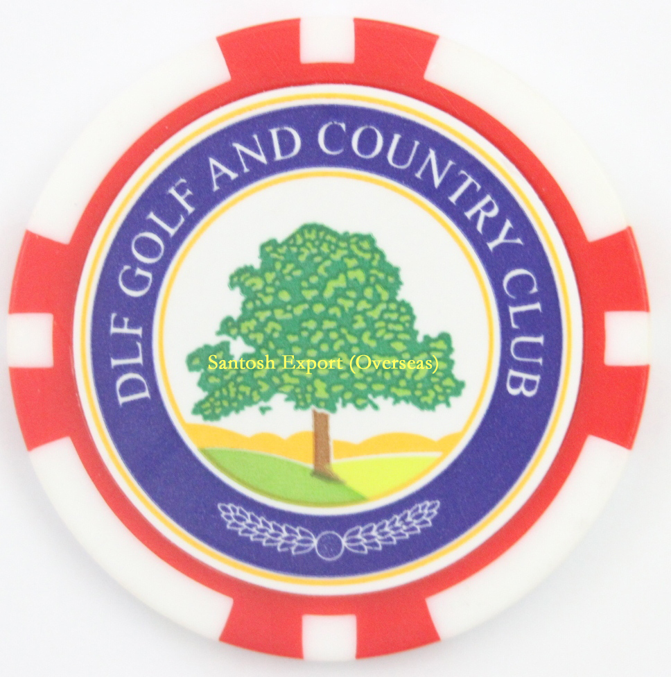 Golf Ball Markers - Abs Material, Diameter: 40mm, Thickness: 3mm , Round Shape With Color Print, Steel Disk Insert For Golf Events And Branding