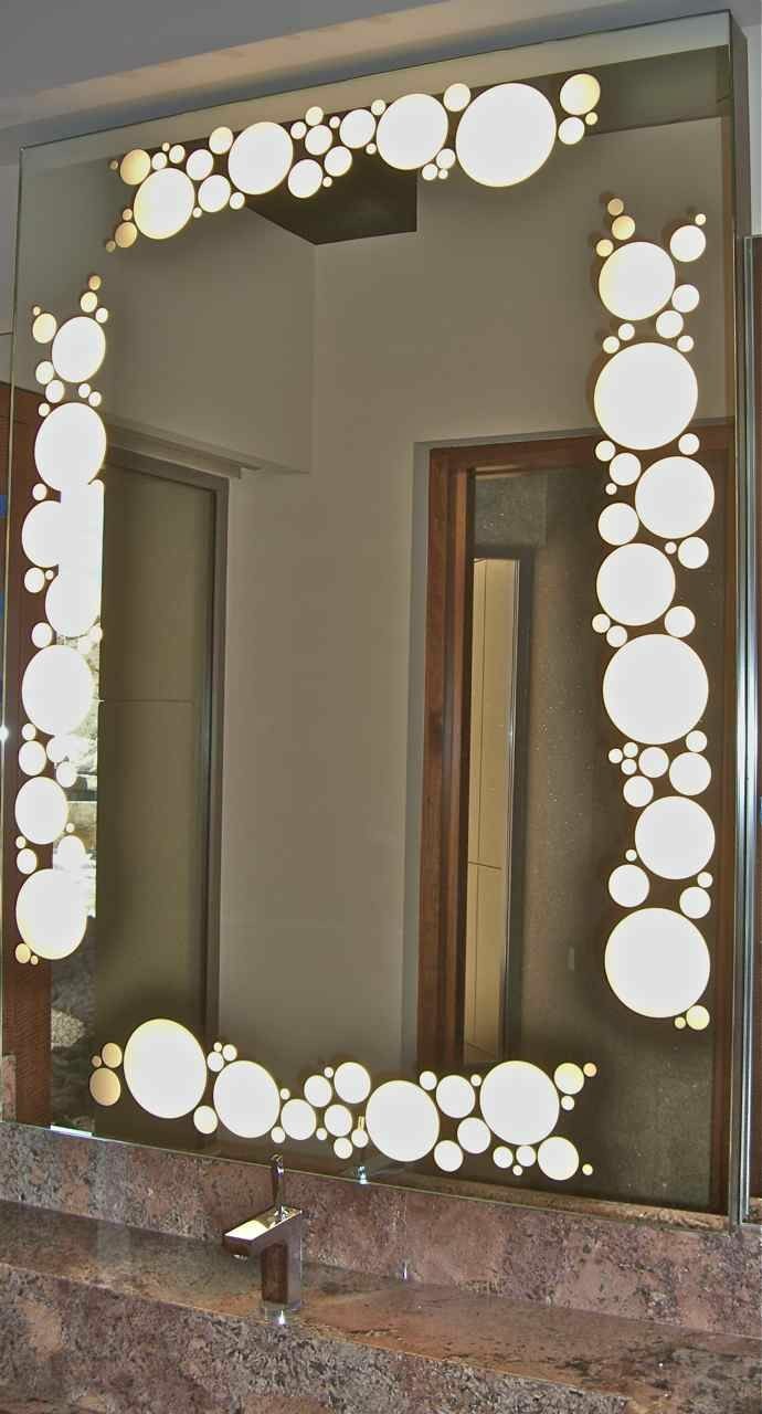 Led Wall Mirrors - Color: White