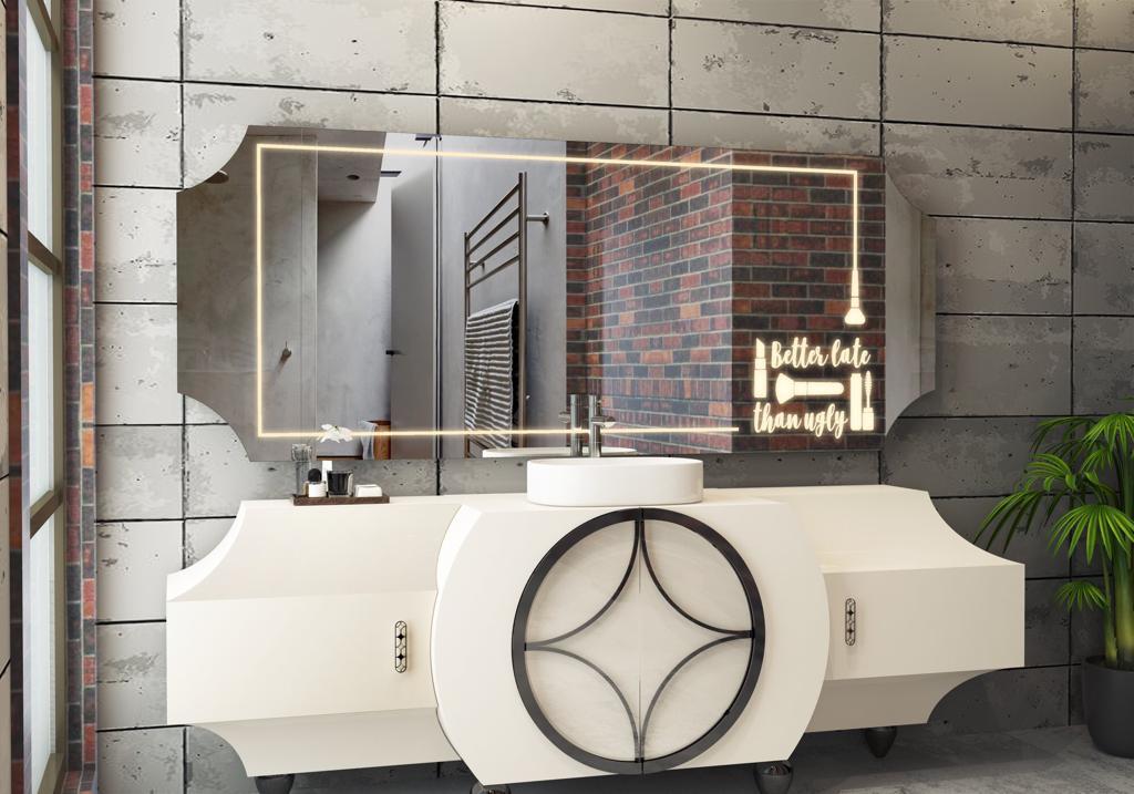 Led Wall Mirrors - Color: White