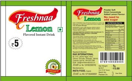 Lemon Juice Pouch