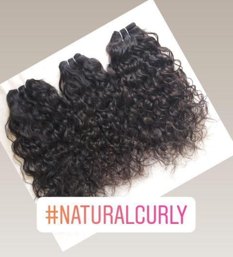Weaving Raw Indian Natural Long Lasting Curly Hair