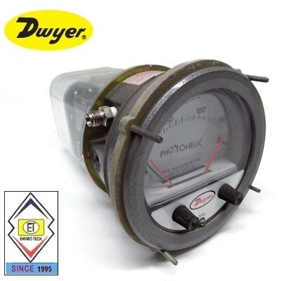 Dwyer A3220 Photohelic Pressure Switch Gauge Range 0-20 Psi Diameter: 4" (101.6 Mm) Dial Face