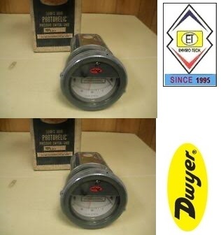 Dwyer A3220 Photohelic Pressure Switch Gauge Range 0-20 Psi Diameter: 4" (101.6 Mm) Dial Face
