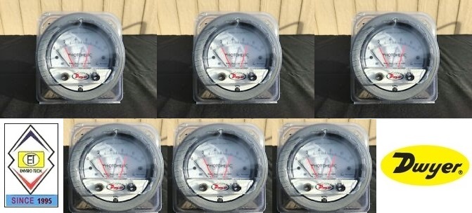 Dwyer A3230 Photohelic Pressure Switch Gauge Range 0-30 Psi Diameter: 4" (101.6 Mm) Dial Face