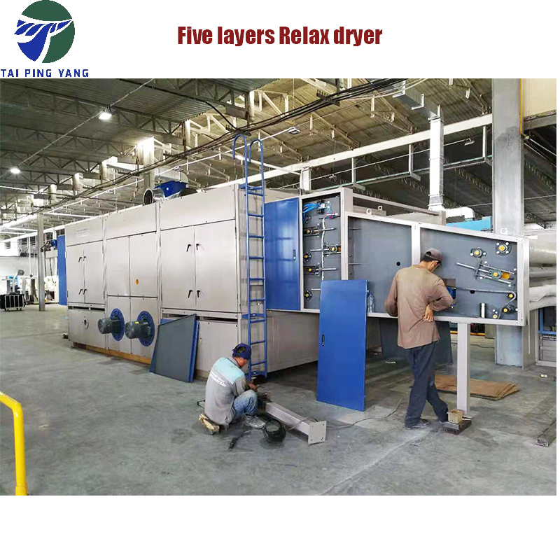 Thermal Oil Natural Gas Steam Heated Tensionless Dryer Applicable Material: Woven.knitting .Wool