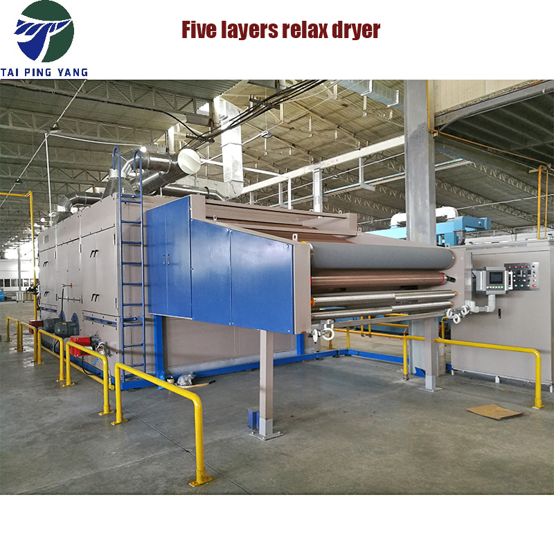 Thermal Oil Natural Gas Steam Heated Tensionless Dryer Applicable Material: Woven.knitting .Wool
