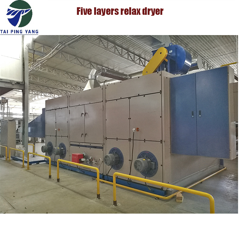 Thermal Oil Natural Gas Steam Heated Tensionless Dryer Applicable Material: Woven.knitting .Wool