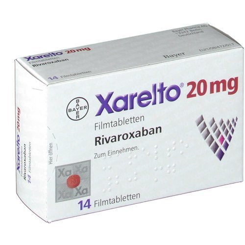 Rivaroxaban Tablet - 2.5/10/15/20mg Dosage | Anticoagulant For Clot Prevention, 10x10 Tablets/box, Store In Cool & Dry Place
