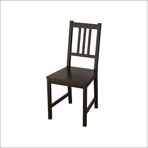 Black Armless Wooden Chair