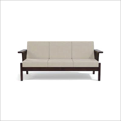 Wooden Sofa - Sheesham & Sagwan, Polished Brown Finish | Durable, Eco-Friendly Indoor Home Furniture