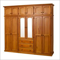 Brown Wooden Designer Wardrobe