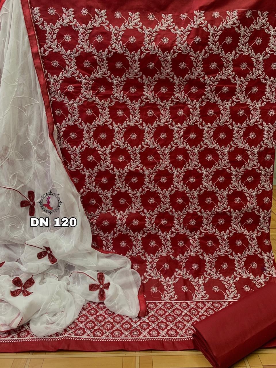 Ladies Fancy Suit - Soft Cotton With Aari Embroidery Work, 1.90 Mtr Dupatta, Multi Color | Anti Uv, Breathable, Washable, Quick Dry, Plus Size