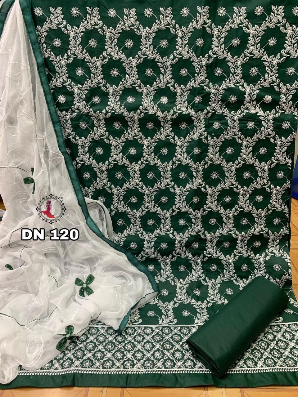 Ladies Fancy Suit - Soft Cotton With Aari Embroidery Work, 1.90 Mtr Dupatta, Multi Color | Anti Uv, Breathable, Washable, Quick Dry, Plus Size