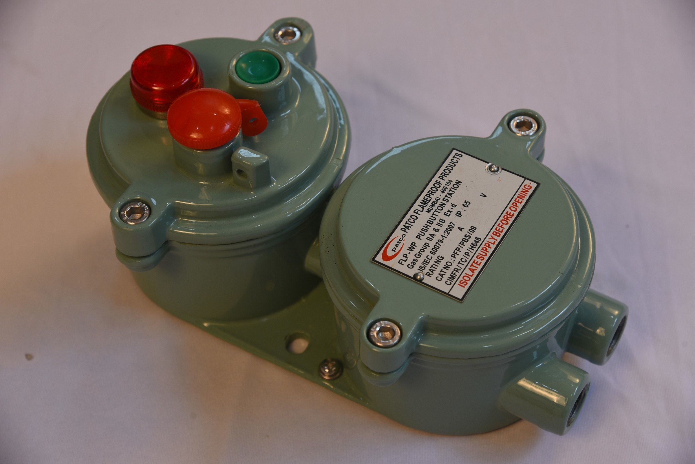 Flameproof Push Button Station With Indicator