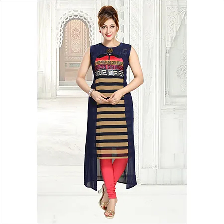 डिज़ाइनर कुर्ती की लंबाई: 44 इंच (इंच)