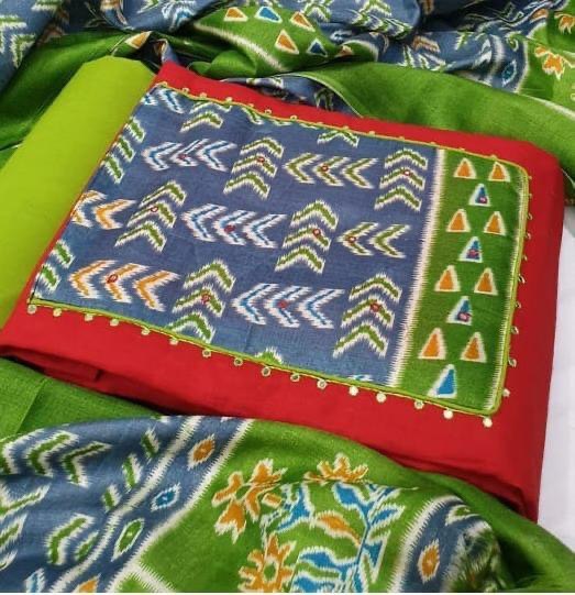 Multi Cotton Printed Dress