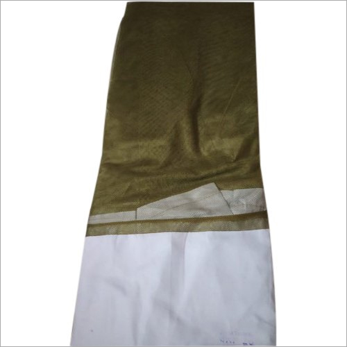 Poly Cotton Mosquito Bed Net - 5L x 7W Feet , Brown-White Color, Washable Design for Home, Outdoor Use, Ideal for All Bed Sizes
