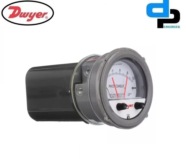 Dwyer A3230 Photohelic Pressure Switch Gauge Accuracy: A 2% Of Fs At 70a F (21.1a C)