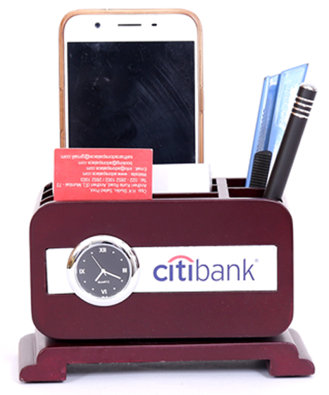 Wooden Desktop - Standard Size Wooden Gift Item | Customizable Designs Available For Bulk Orders, Logo Personalization Options