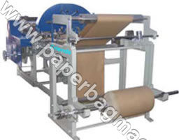 Blue And Silver Automatic Paper Bag Making Machine