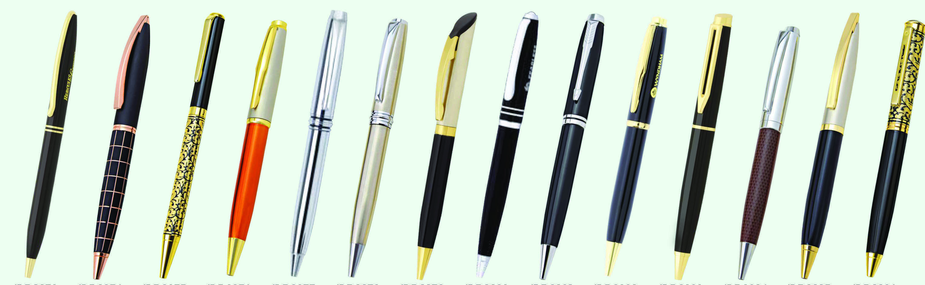 Metal Pen - Pure Brass Body, Standard Size | High Quality Ink, Full Metal Design, Logo Printing Options, Gift Packaging Available