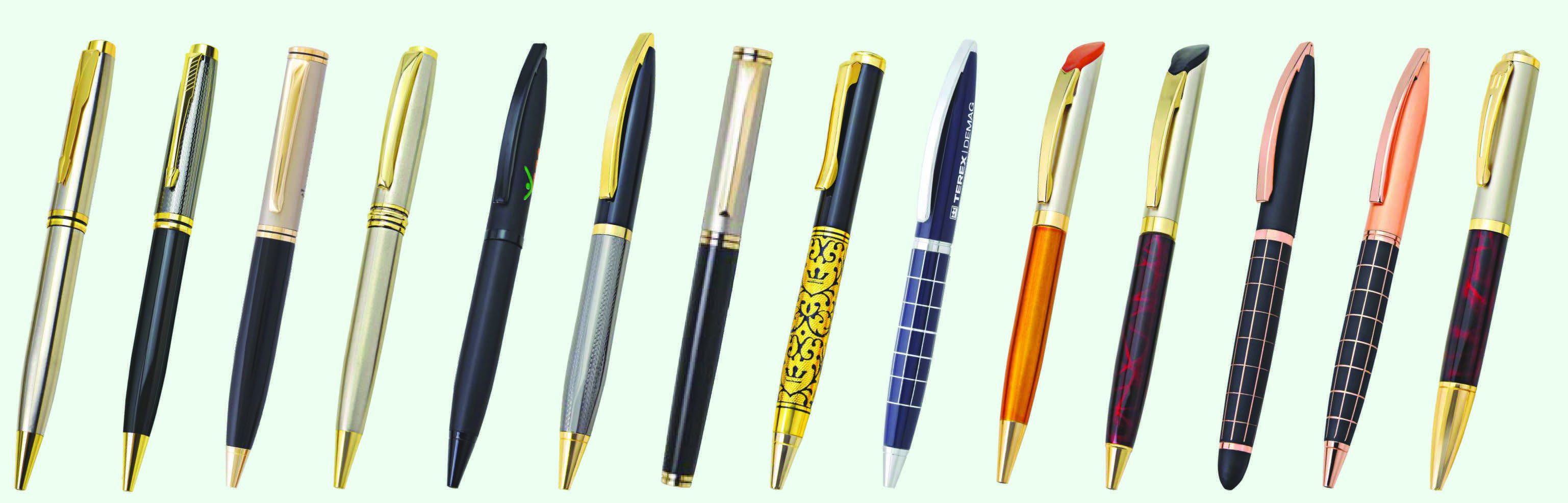 Metal Pen - Pure Brass Body, Standard Size | High Quality Ink, Full Metal Design, Logo Printing Options, Gift Packaging Available