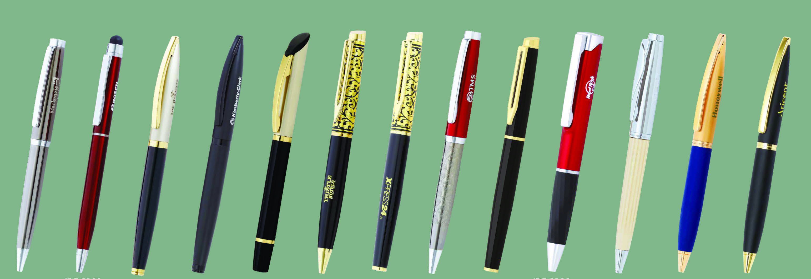 Metal Pen - Pure Brass Body, Standard Size | High Quality Ink, Full Metal Design, Logo Printing Options, Gift Packaging Available