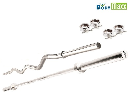 Weight Lifting Bars - Chrome Plated, 3 to 5 Feet Sizes, 20MM Thickness, Adjustable Muscle Gain and Toning Features