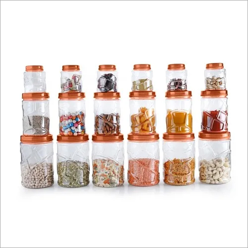 ब्लू किचन प्लास्टिक जार