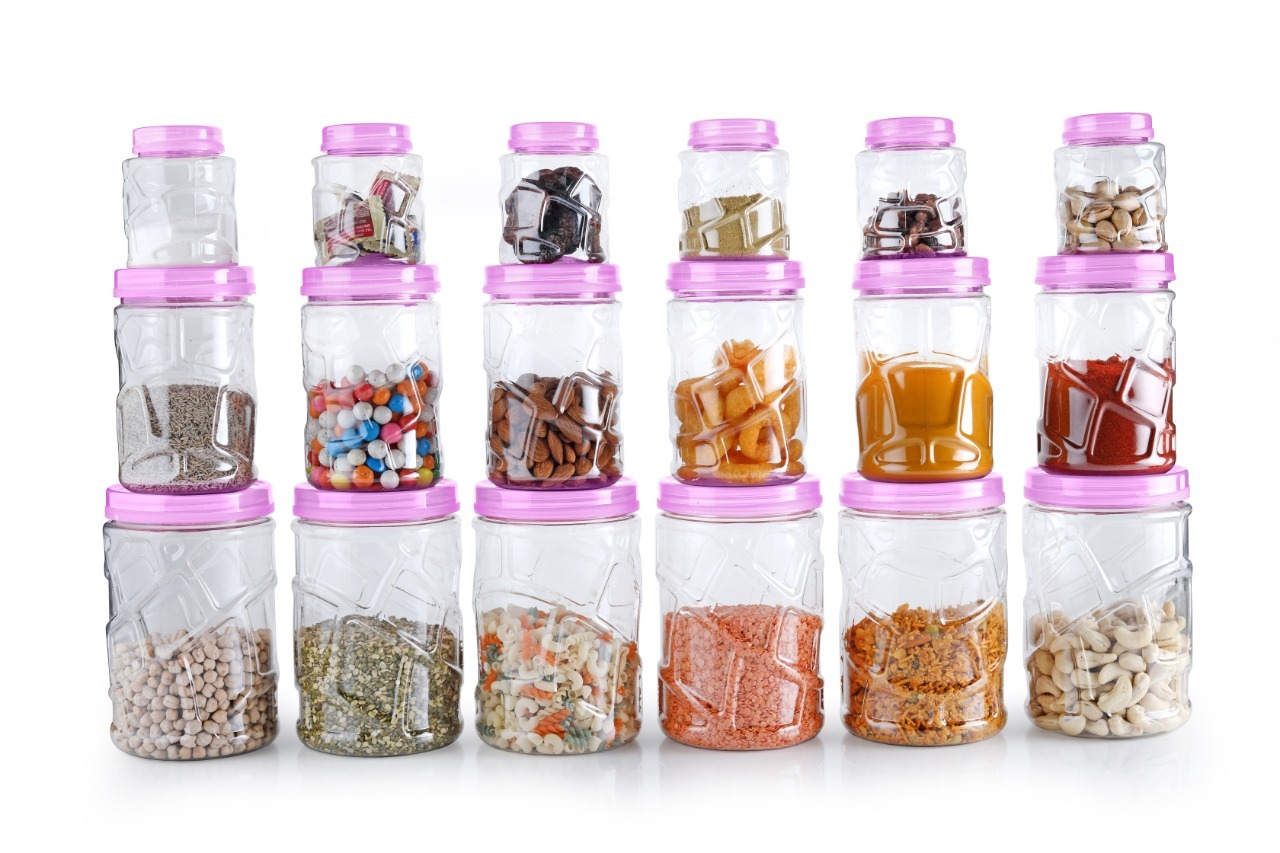 Blue Kitchen Plastic Jar