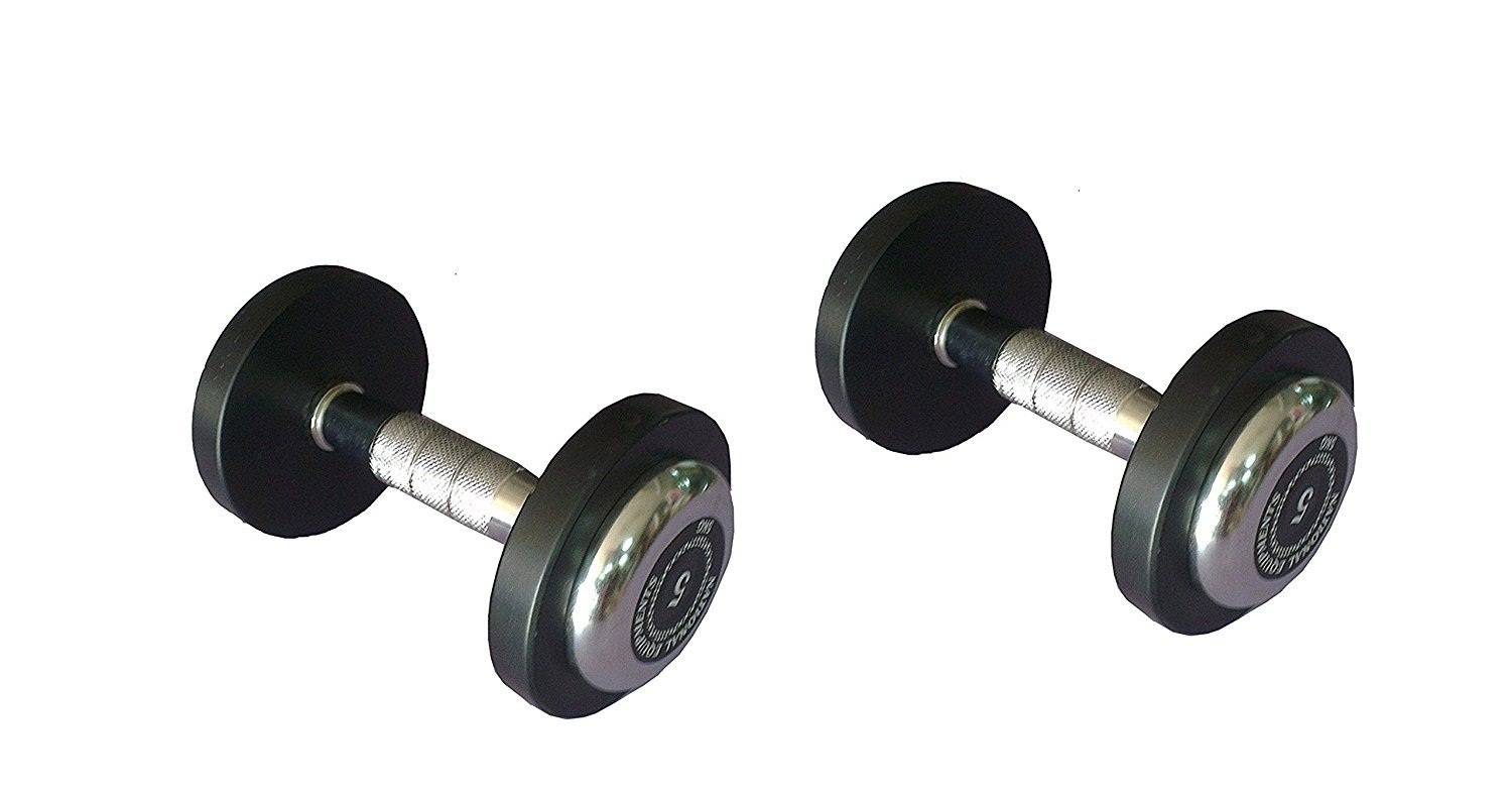 Ms Powder Coated L-key Dumbbells - Iron, 2.5kg To 50kg, Black Powder Coated | Adjustable For Strength Training, Durable For Home And Gym Use