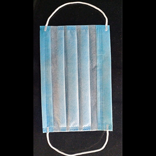 Surgical Mask - Non-woven Fabric, Standard Size, Blue Color - 3 Layers, Elastic Earloop, Adjustable Nose Wire, Bulk Pack