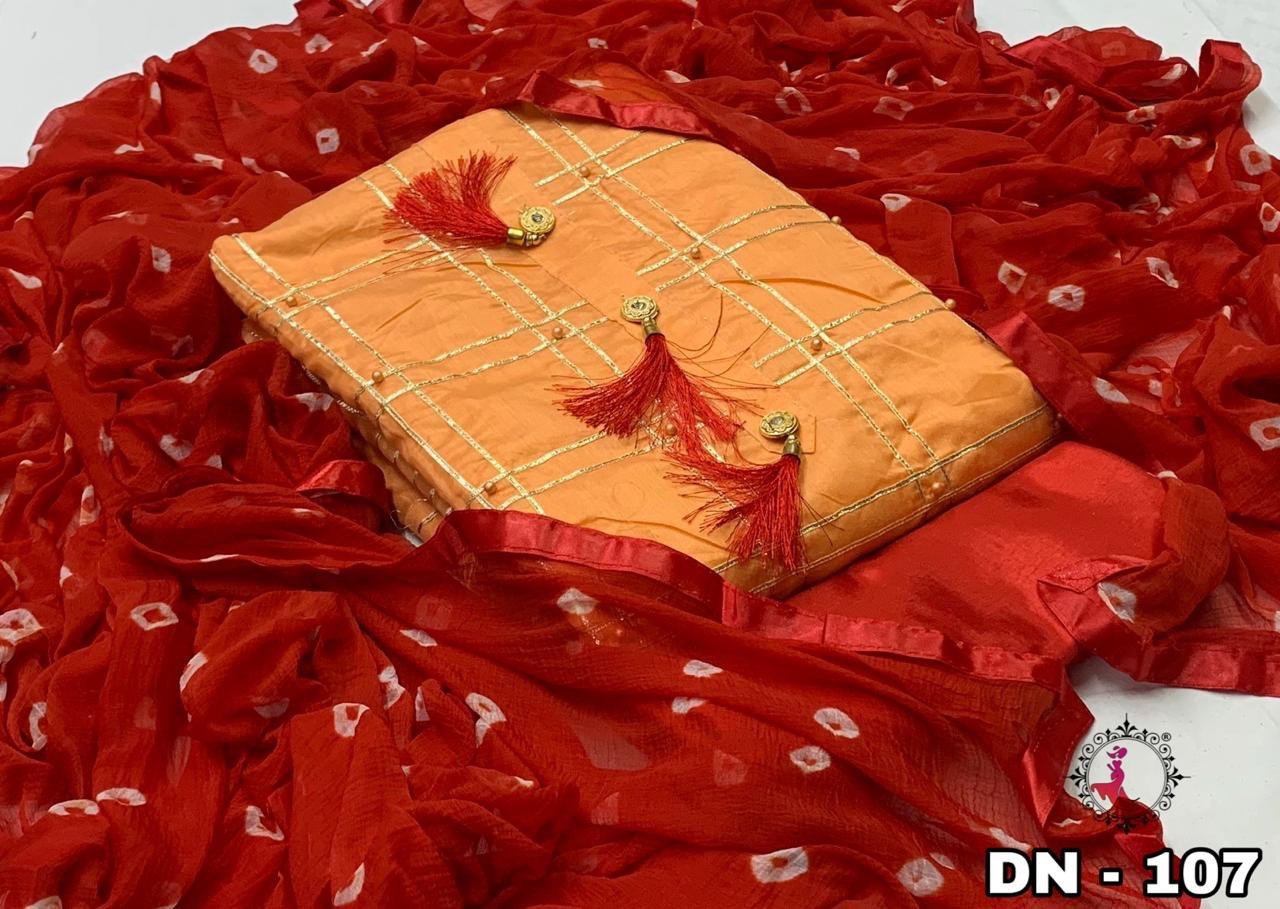 Multi Silk Cotton Dress Material