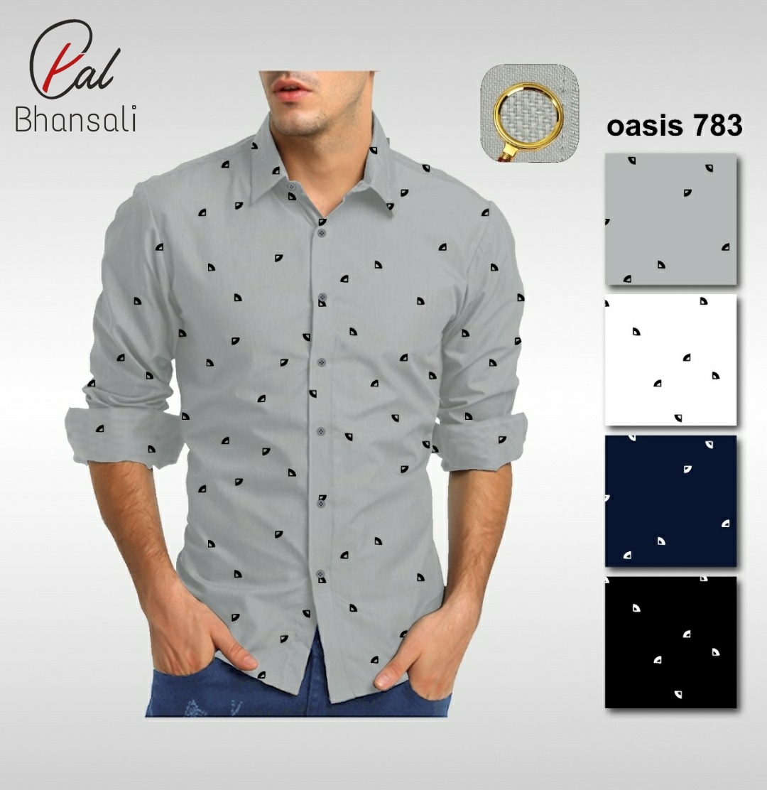 Dobby Printed Shirting Fabric