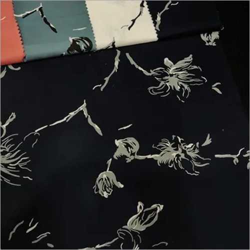 Floral Lycra Printed Fabrics - 100% Cotton Dobby Fabric, Printed Texture | Ideal for Stylish Garment Creation