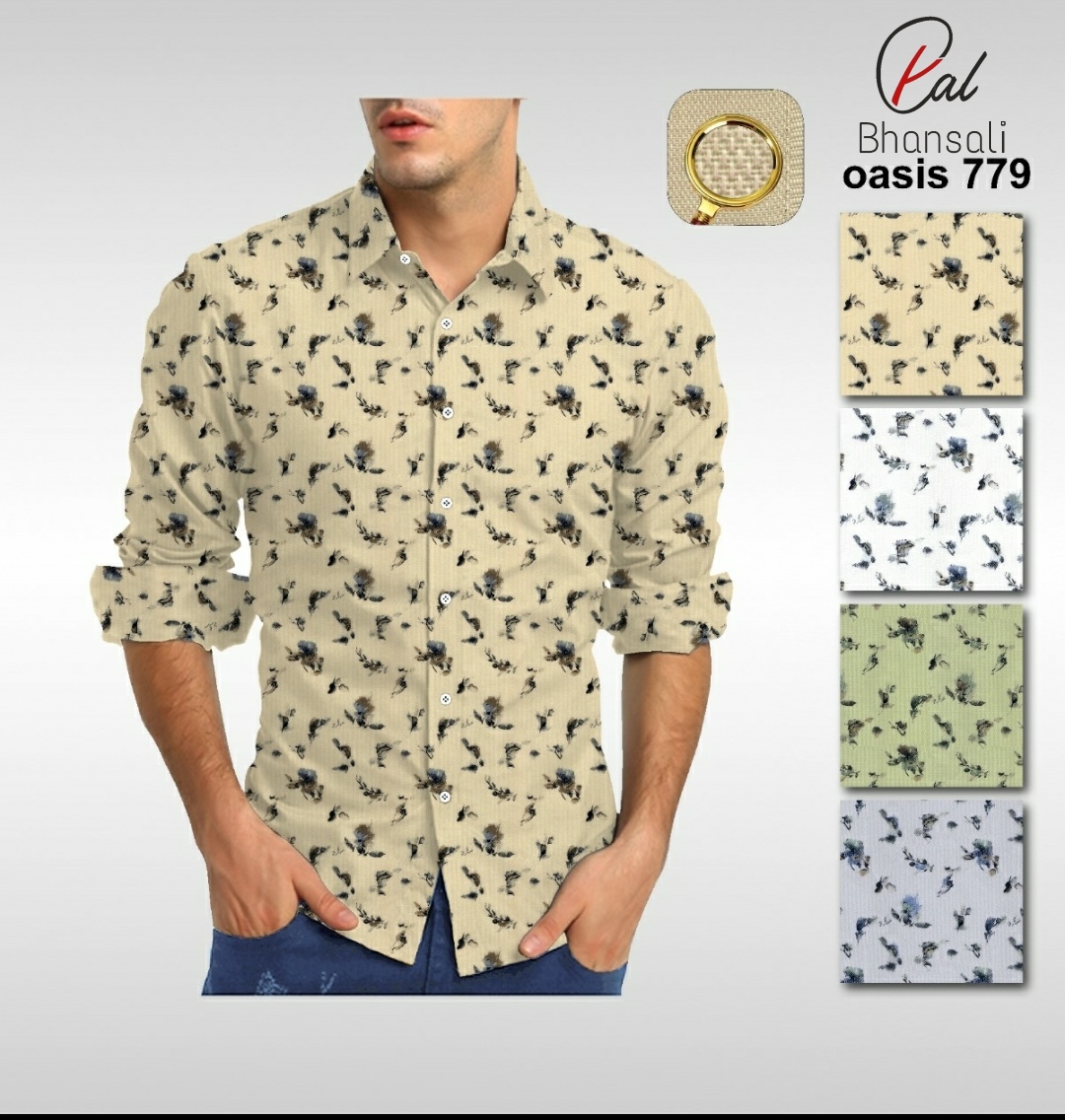 Cotton Fabric - 100% Cotton For Garment Production | Dobby Printed Stylish Texture