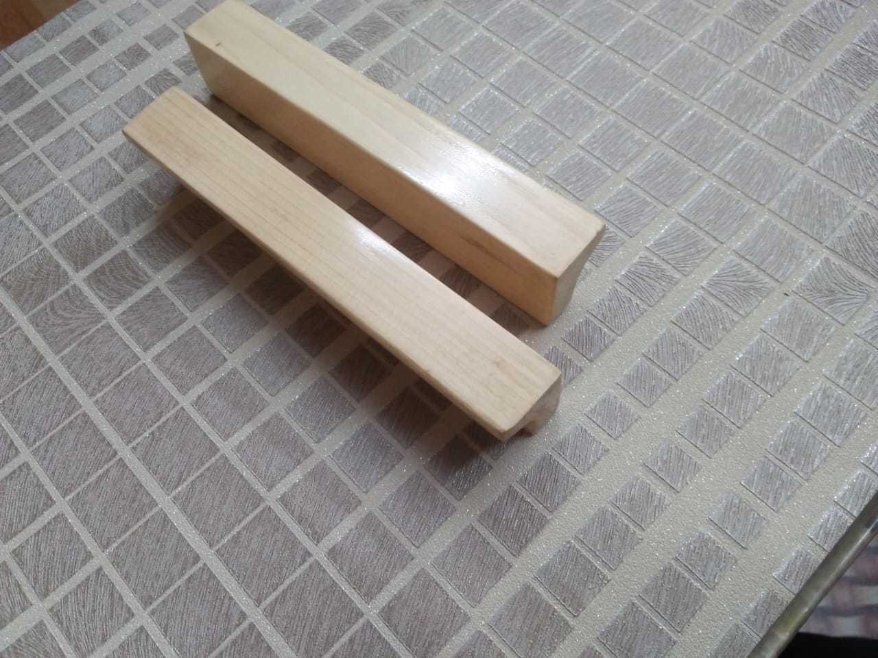 Wooden Door Handle - Pine Wood/teak Wood, Size: 100/150/200/250/300mm, Natural Wood Finish | Lightweight, Crack Resistant, Polished Surface Suitable For Cabinets, Drawers, And More