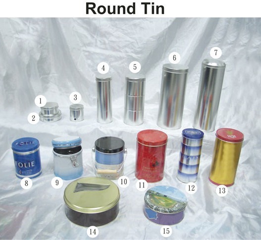 Round Tin Containers Food Safety Grade: Yes